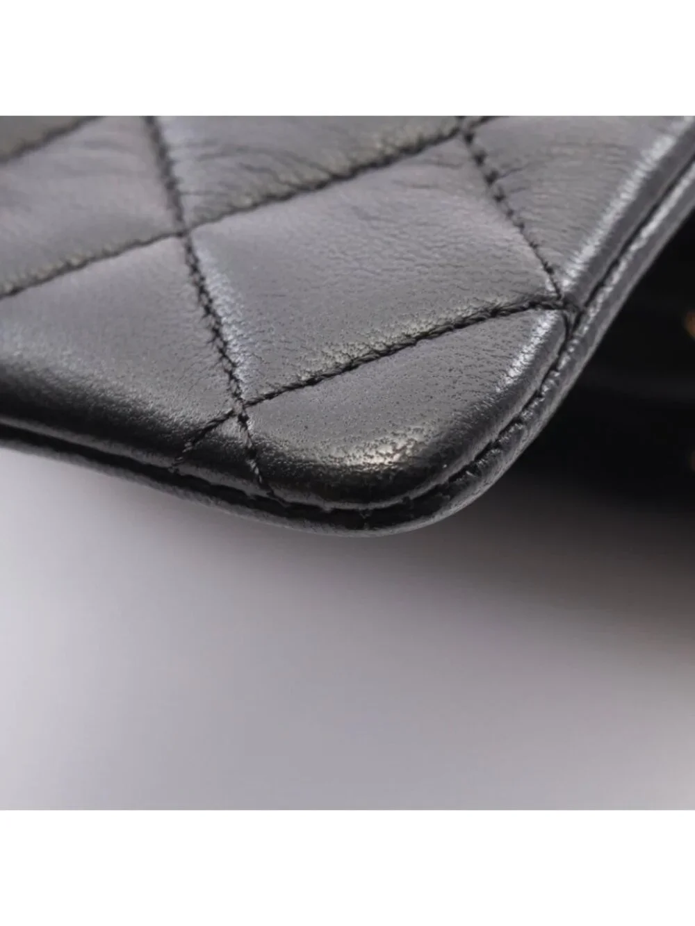 Chanel Backpack Quilted Black Lambskin Chain